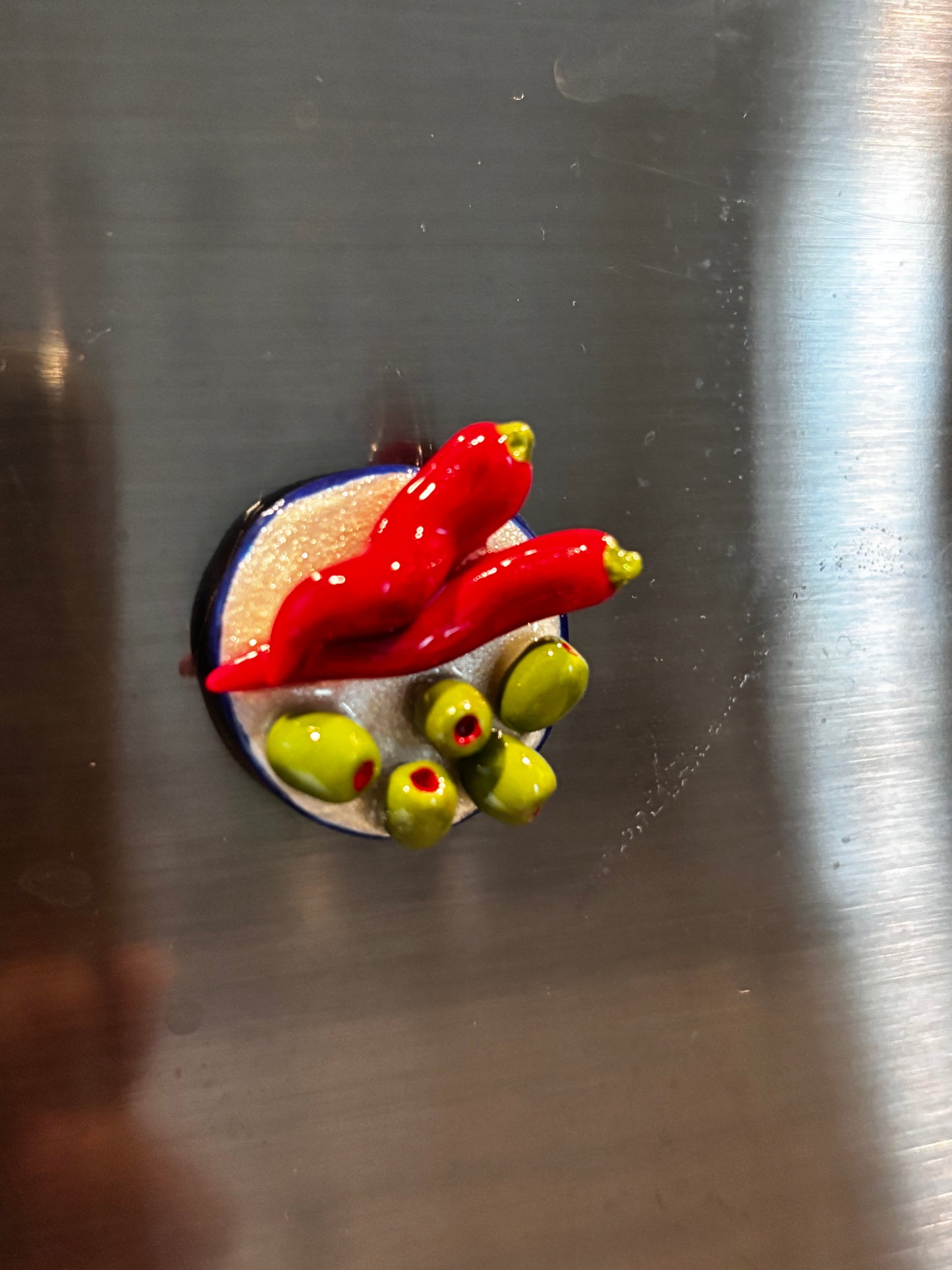 Chili and Olives Magnet