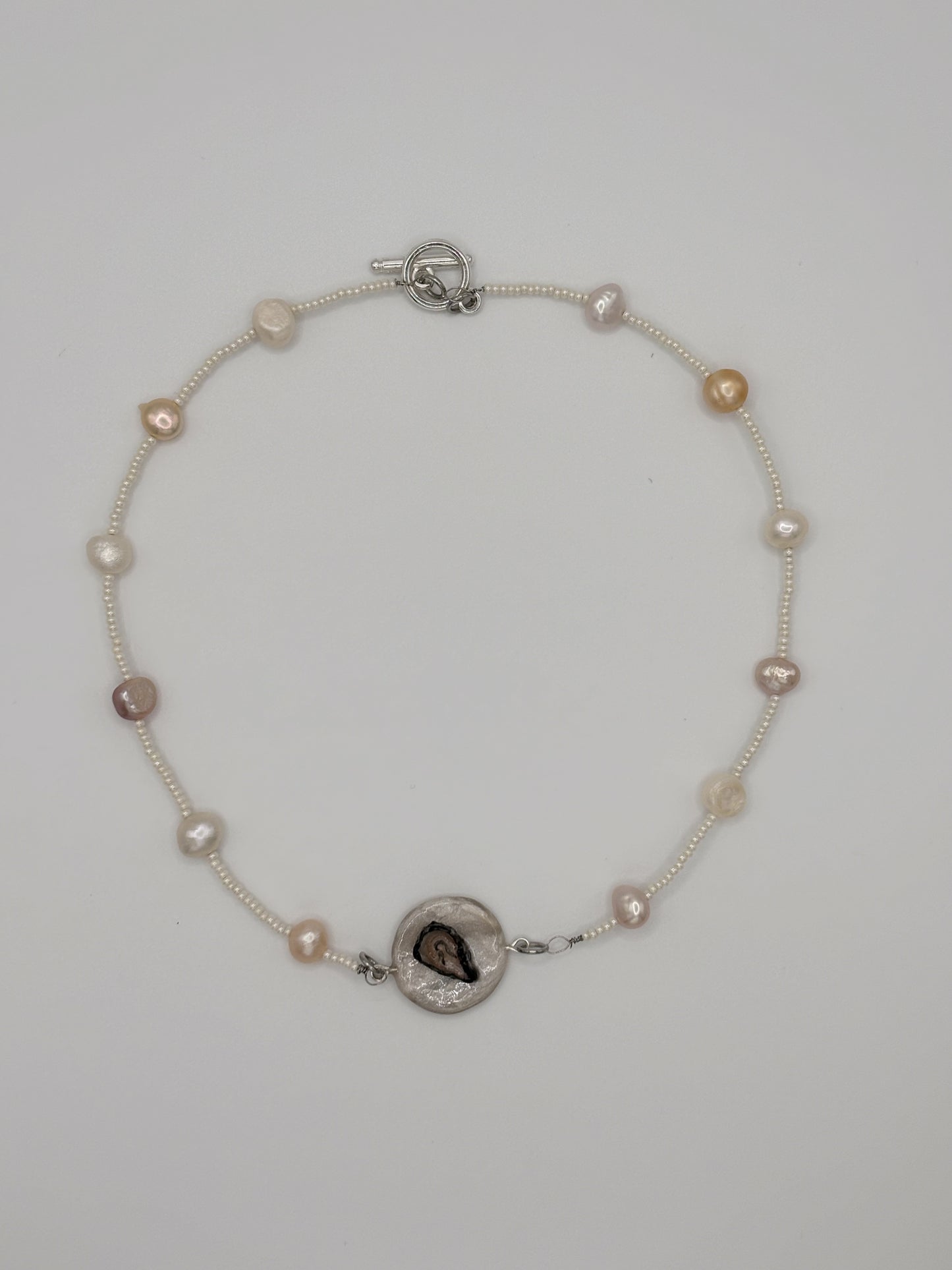 Dainty Oyster Choker Necklace