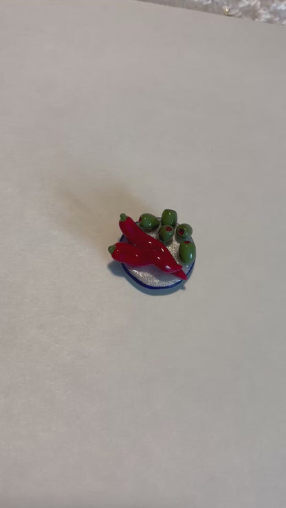 Chili and Olives Magnet